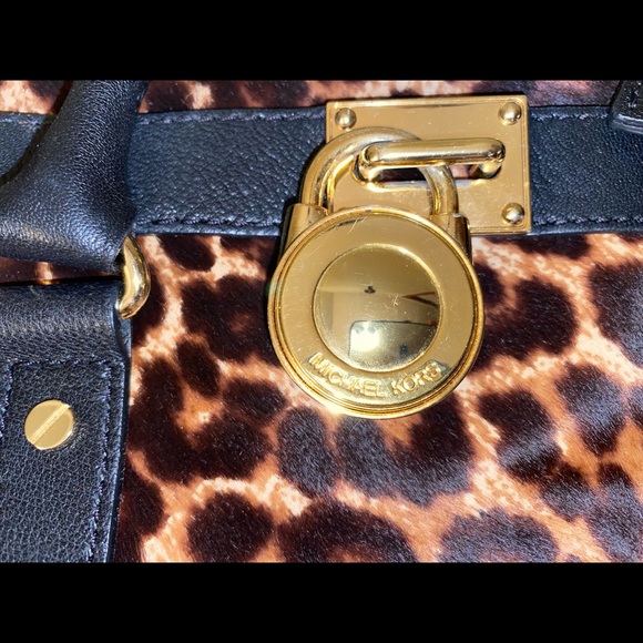 Michael Kors handbag leopard print tote - Picture 4 of 9
